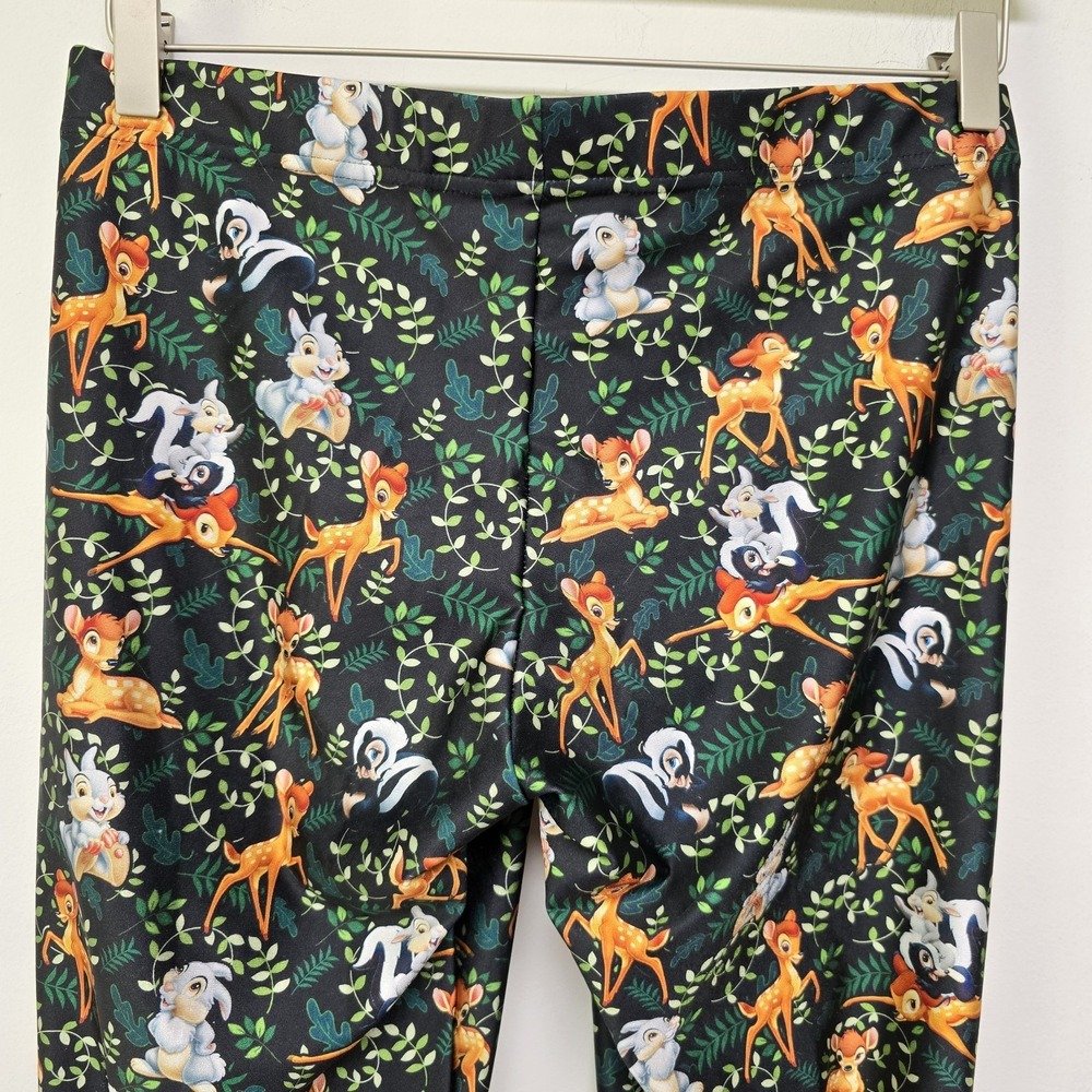Black Milk Womens Disney Bambi Forest Floral Leggings Size XL Stretch Whimsy - Picture 7 of 9